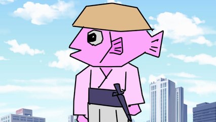 【短編アニメ】マウスマン 012 「シャケ武士」