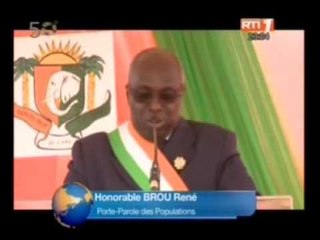 Visite d'Etat dans le Bélier: le président Ouattara rend hommage au maire Abdoulaye Diallo