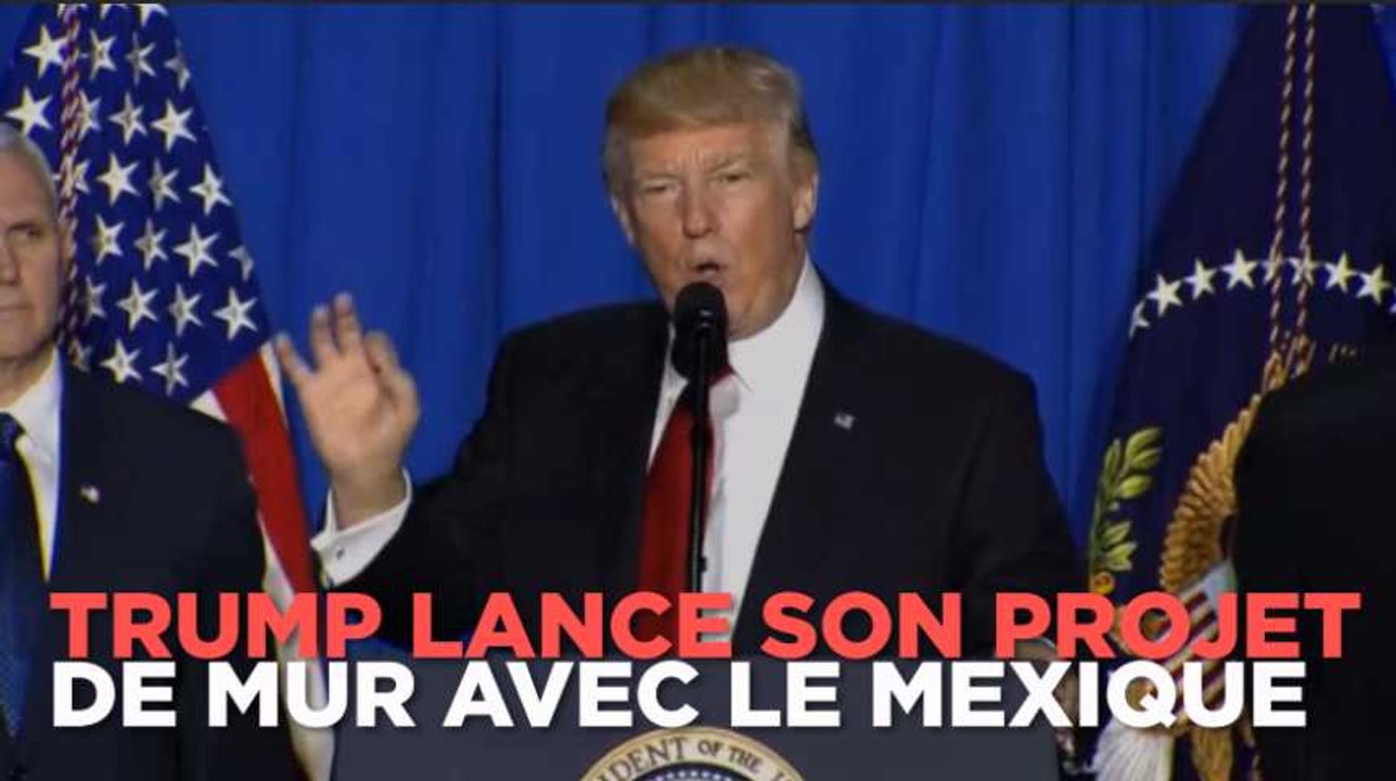 Donald Trump lance son projet de mur avec le Mexique