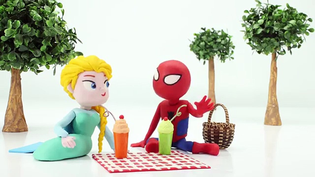 ★ Frozen Elsas GROSS FEET ★ Spiderman Joker Pink Spidergirl Superhero Videos Animated Movies