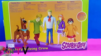 Scooby Doo Cartoon Toy Playset Action Figure Poseable Toys Review by KidsFunTV