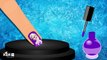Learn colors w/ Elsa Frozen Nail Polish Fun Colors for Kids Children Toddlers to learn