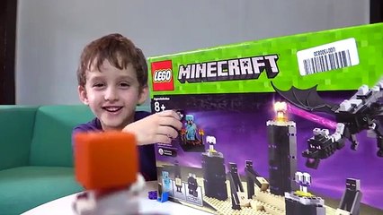 LEGO MINECRAFT THE ENDER DRAGON - Spiderman Kids Videos Minecraft Toys