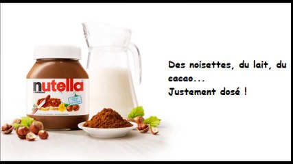 Voici une image peu ragoutante des ingrédients d'un pot de Nutella