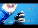PADI Scuba Diving Instructor Course Gili Islands Indonesia: Weight belt Underwater Remove and Replace