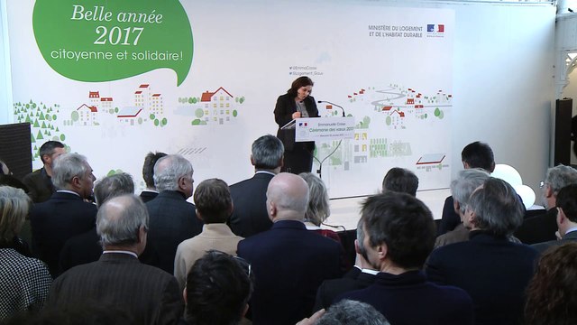 Emmanuelle Cosse présente ses vœux aux parlementaires et aux acteurs du logement pour l'année 2017