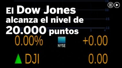 Trump lleva al Dow Jones a los 20.000