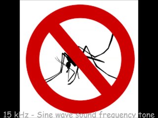 15 kHz - Sine wave sound frequency tone (mosquito repellent)