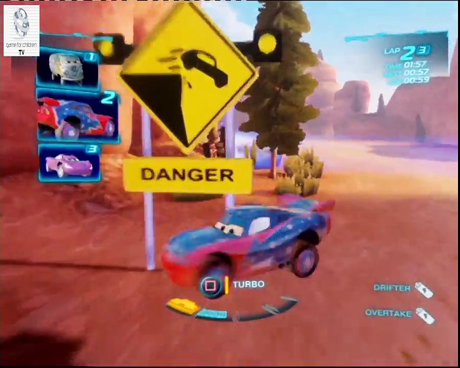 Cars 2 Game - Daredevil Lightning McQueen - Timberline Sprint - Disney Car Games