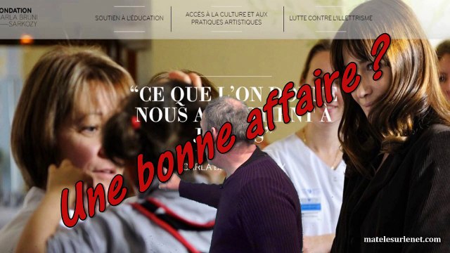 Le site de la fondation Carla Bruni Sarkozy