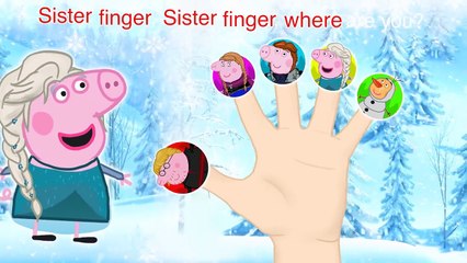 Peppa Pig Frozen Finger Family / Nursery Rhymes Lyrics and More