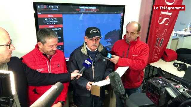 Trophée Jules-Verne. Les moments forts de l'arrivée à Brest