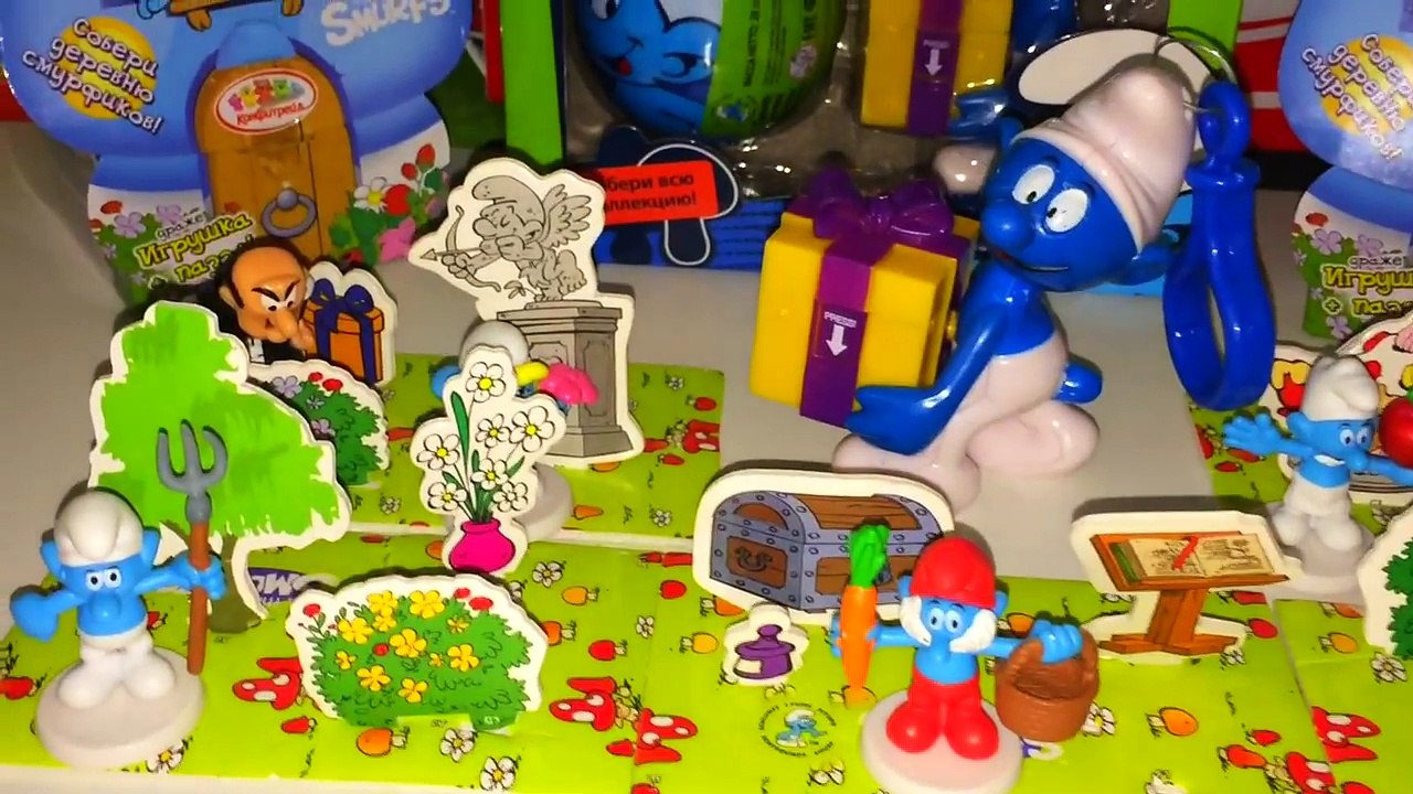 Яйца Сюрприз Смурфики,Surprise Eggs The Smurfs Конфитрейд Surprise eggs