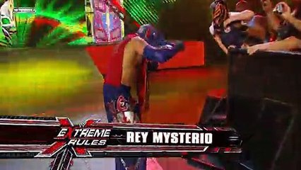 WWE Extreme Rules 2011 - Rey Mysterio v.s Cody Rhodes - Falls Count Anywhere Match