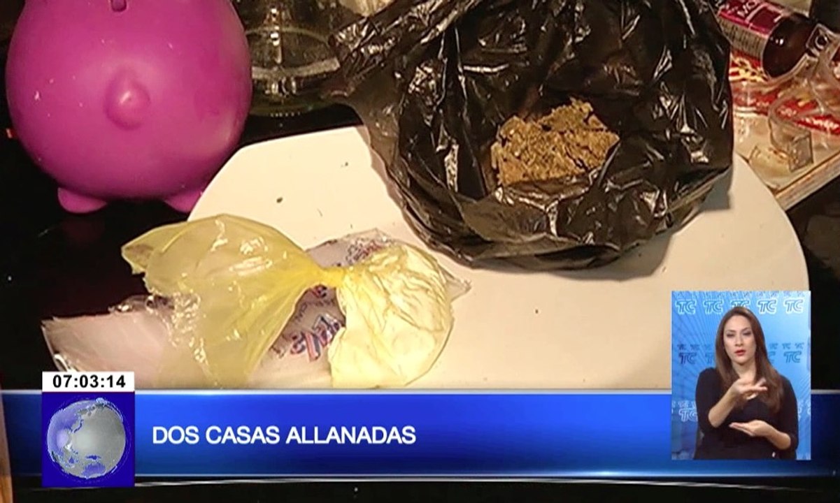 Dos casas allanadas dejó como resultado la captura de tres detenidos por microtráfico