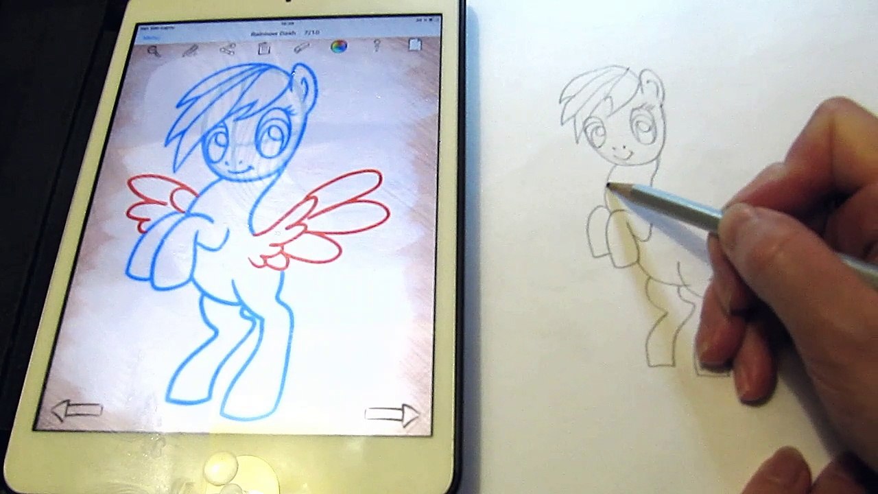 How to draw Rainbow Dash. How to draw my little pony
