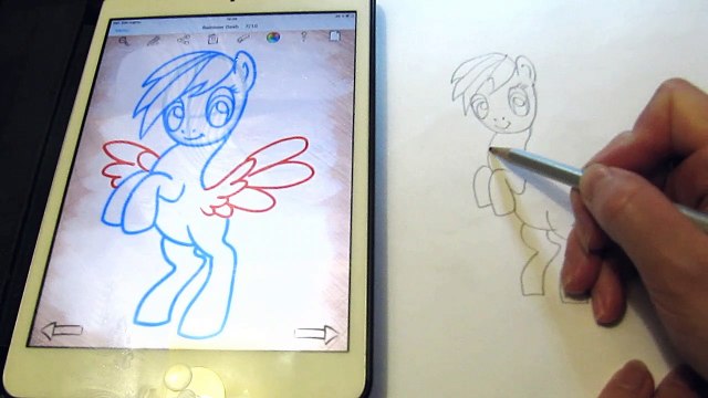 How to draw Rainbow Dash. How to draw my little pony