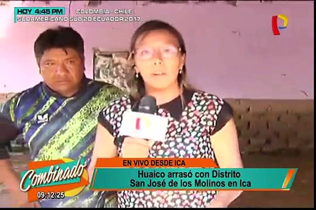 Ica: daños causados por el huaico en el distrito de San José de Los Molinos