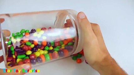 Skittles Rainbow | learn basic colors with skittles
