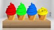 Изучаем цвета с 3D мороженое! Для детей ясельного возраста | цвета для детей, чтобы узнать