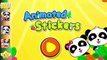 Little Panda Animated Stickers | Children Play and Learn New Words | Baby Panda Fun Game