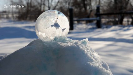Who knew bubbles could freeze?