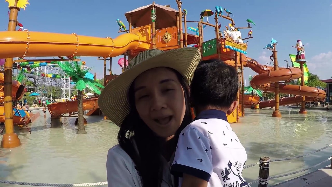 เล่นน้ำที่ ดรีมเมอร์ วอเตอร์ ปาร์ค dreamer water park โซนเด็ก [โมบาย ภูริ]
