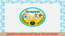 SNAPPLE LEMON ICED TEA K CUP 88 COUNT f21cc63f