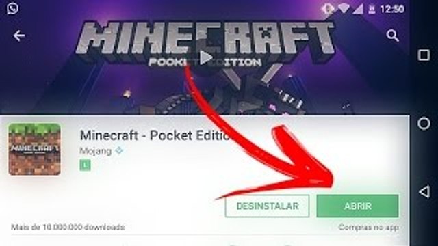 COMO BAIXAR O MINECRAFT POCKET EDITION DIRETO DA PLAY STORE GRÁTIS !!!