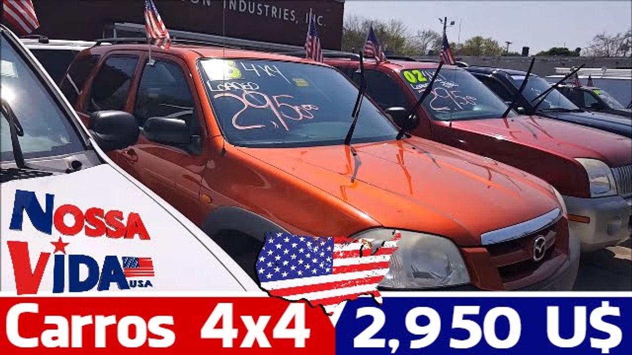 Carros 4x4 ABAIXO de 3 Mil Dólares - Carros Baratos nos Estados Unidos