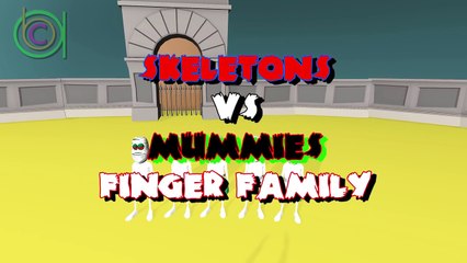 Skeleton Vs Mummy Epic Battle Comic Finger Family | Epic Battles Finger Family in 3D