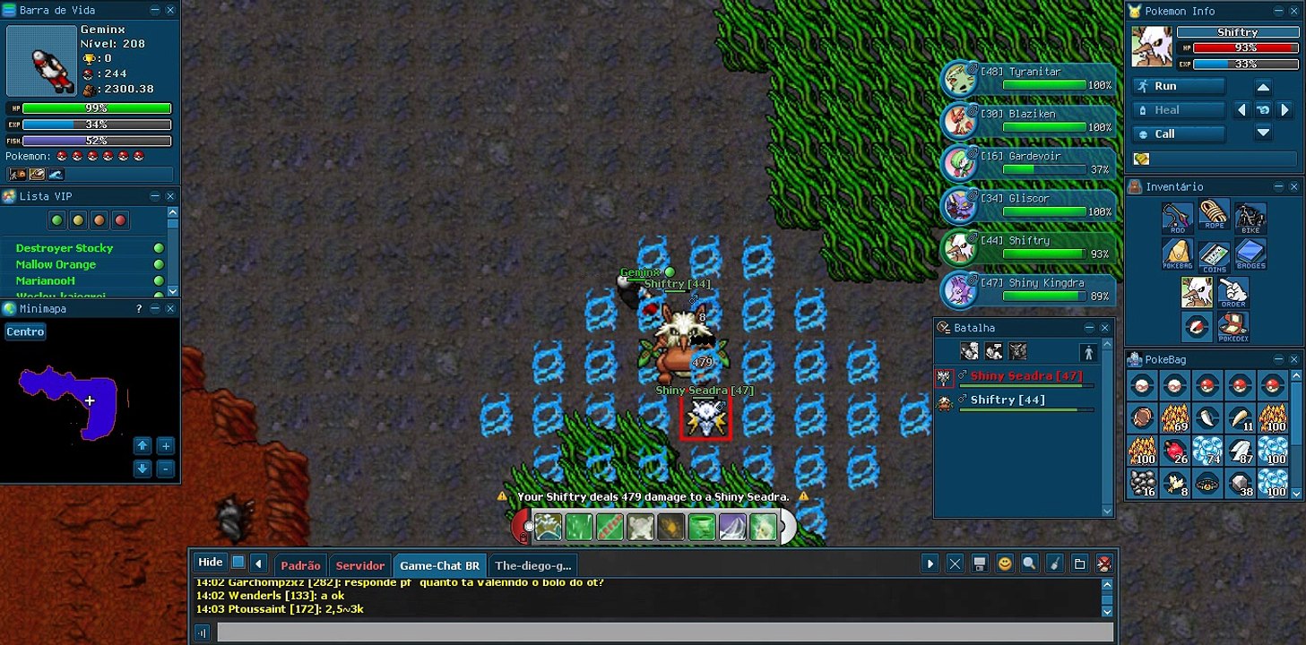 Caçando de Shiny Kingdra OTP