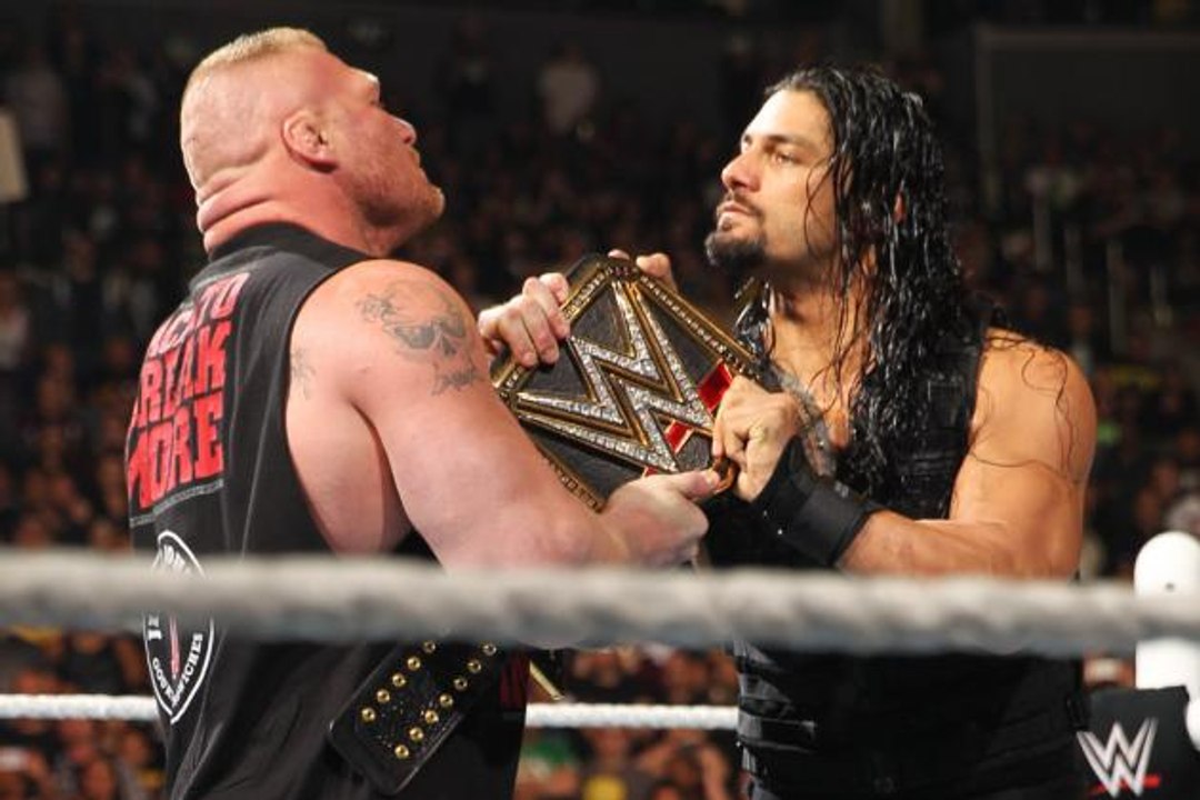 Brock Lesnar Vs Roman Reigns Vs Dean Ambrose Full Match - Fastlane 2016
