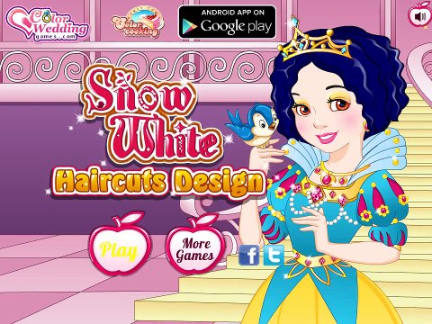 Модная стрижка для Белоснежки! Игра для девочек! Видео для деток!