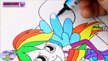 My Little Pony Coloring Book MLPEG Rainbow Dash Colors Episode Surprise Egg and Toy Collector SETC