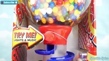 GIANT Gumball Machine Spiral Light Up Show and Paw Patrol Dubble Bubble Candies Game Toys Surprises