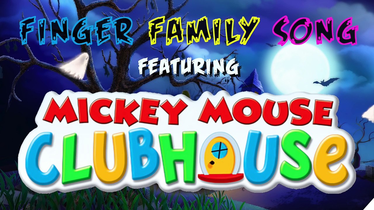 Halloween Mickey Mouse Clubhouse and Ghosts Friends Finger Family Song