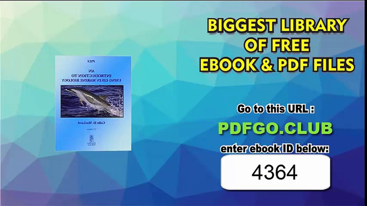 An Introduction To Using GIS In Marine Biology (Psls)