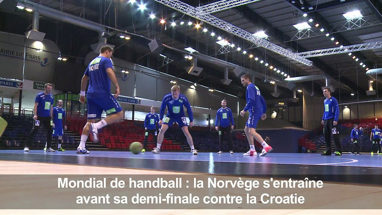 Handball/Mondial: la Norvège s'entraîne, à J-1 de la Croatie