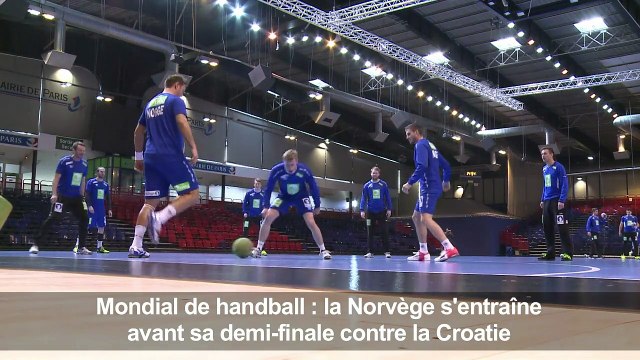 Handball/Mondial: la Norvège s'entraîne, à J-1 de la Croatie