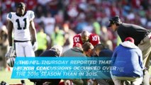 NFL: Number of concussions dropped in 2016