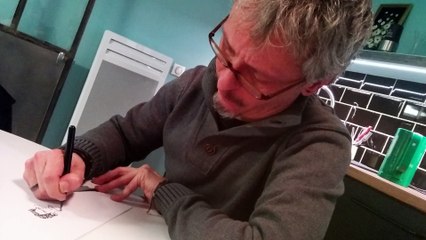 BD: Clarke dessine la Une de Charente Libre de vendredi