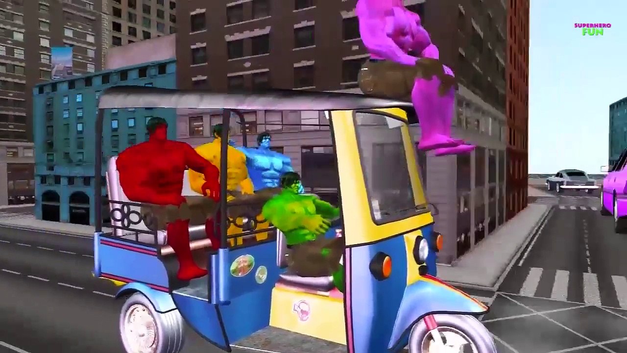 Colors Hulk Family Vs Colors Spiderman Finger Family | Superhero Baby Nursery Rhymes