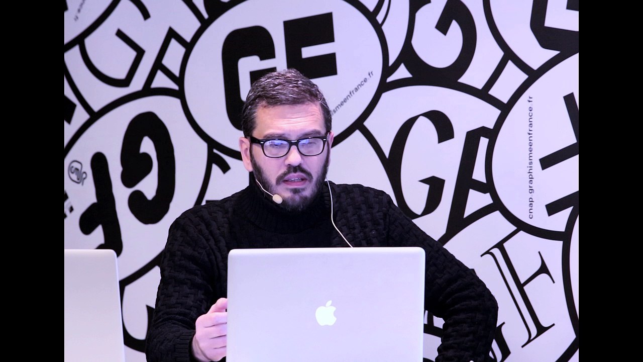 Intervention de Jean-Marie Courant, Journée d'étude sur l’actualité de la recherche en design graphique et en typographie.