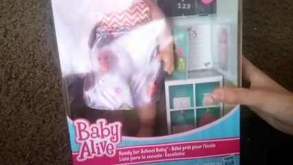 Unboxing the baby alive ready for school! Her Name reveal