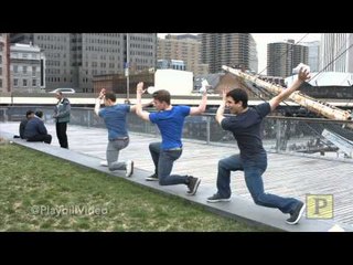 On the Town Hunks in Photo Shoot Action at NYC's South Street Seaport