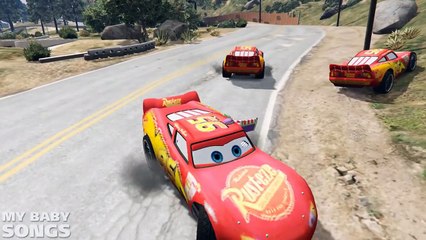 Toy Story Buzz and Batman rides McQueen Disney Children Nursery Rhymes