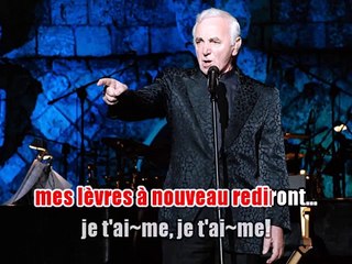 Charles Aznavour - Ça passe KARAOKE / INSTRUMENTAL