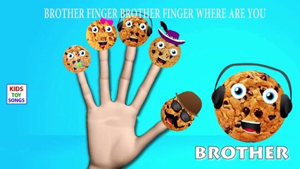 The Finger Family Chocolate Chip Pop Family Nursery Rhyme | Chocolate Chips Finger Family Songs