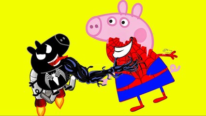 Coloring Pages Peppa Pig VENOM VS SPIDER MAN. Peppa Coloring Book #78